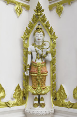 asia style angel in temple Thailand