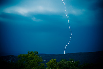 éclair un soir d'orage
