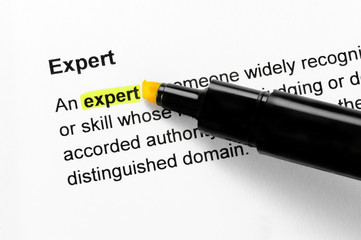 Expert text highlighted in yellow