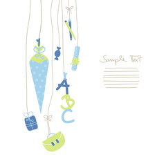 First Day of School Elements Boy