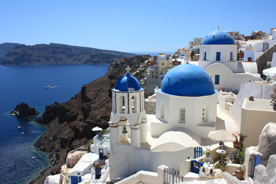 Grèce - Santorin (Eglises à Oia)