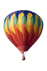 Naklejka premium Colorful hot-air balloon against white