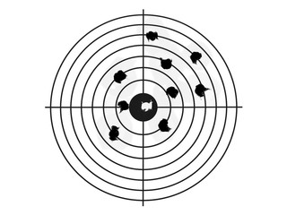 Holes in target