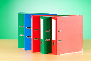 Office folder against gradient background