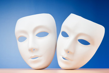 Masks with theatre concept