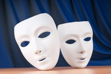 Masks with theatre concept