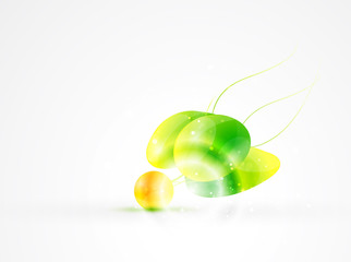 Vector leaf concept. Nature abstract symbol