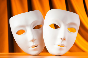Masks with theatre concept