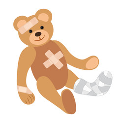 Verletzter Teddybär