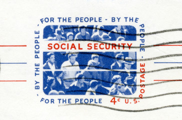 4 Cent Social Security Stamp