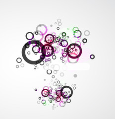 Abstract circle vector background