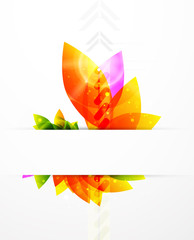 Vector abstract flower background