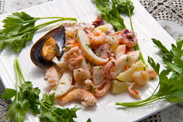antipasto di frutti di mare
