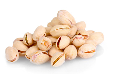 pistachios nuts isolated on white