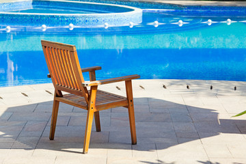 Wooden pool Chair