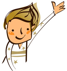 Close-up of boy smiling