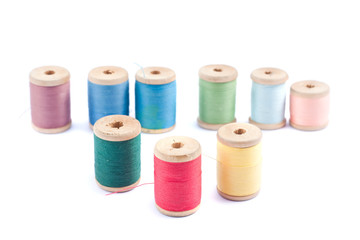 Spools of thread