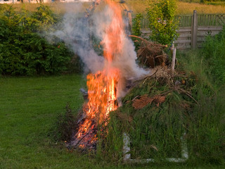 Burning flame fire