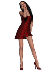 Beauty Woman with Sexy Clothing