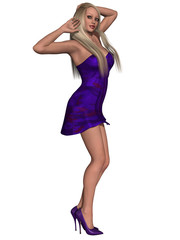 Beauty Woman with Sexy Clothing