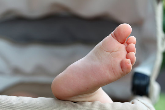 Detail of newborn's feet