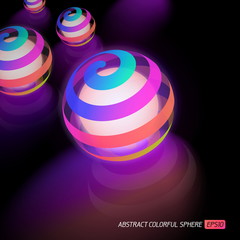 Abstract vector colorful ball