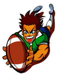 Close-up of man holding ball