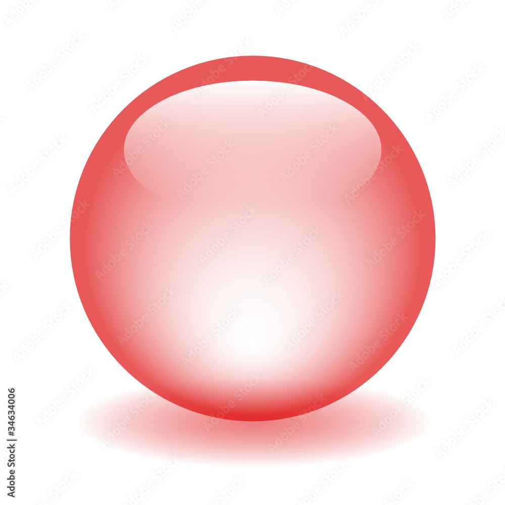 Aufkleber red web button (vector template round gel internet click here)