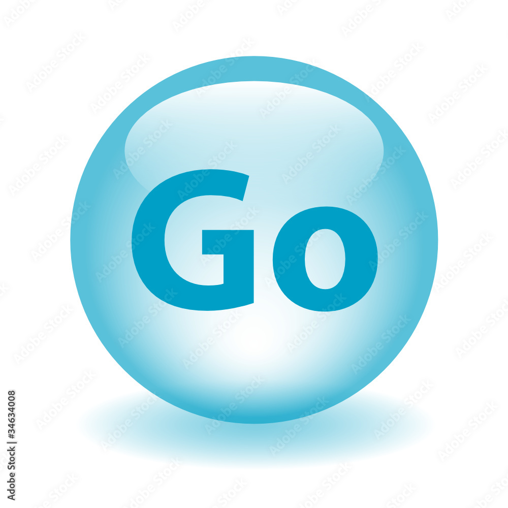 Aufkleber go web button (ok internet connection continue click here)