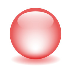 RED WEB BUTTON (vector template round gel internet click here)