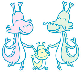 ドラゴンのファミリー