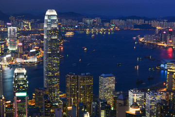 Fototapeta na wymiar Hong Kong Night
