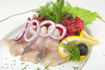 salad with fish