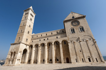 Fototapeta na wymiar Trani (Apulia, Włochy) - średniowieczna katedra w stylu romańskim