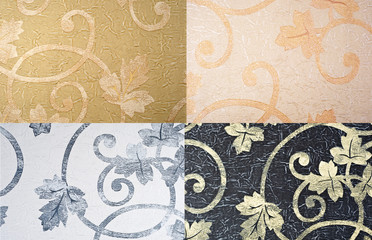 set of floral backgrounds. wallpaper texture