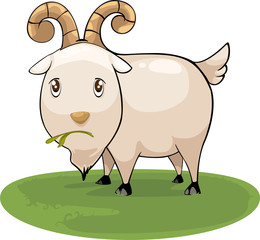 illustration cartoon goat vector