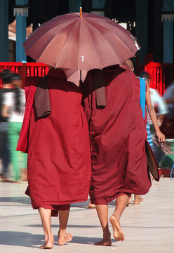Buddhist monks, Burma