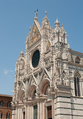 Fototapeta na wymiar the Main cathedral in Siena, Tuscany, Italy