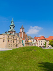 Fototapeta na wymiar Zamek Królewski na Wawelu, wewnętrzny dziedziniec, Kraków, Polska