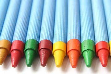 Wax crayons