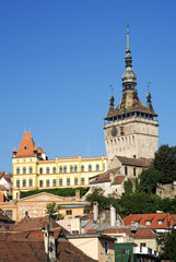 Fototapeta premium rooftops of sighisoara in romania