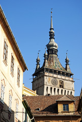 rooftops of sighisoara in romania