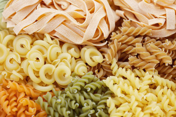 assortment of pasta