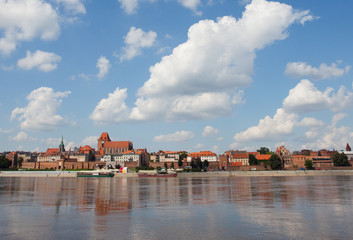 Fototapeta na wymiar Panorama of Torun-Wisły, Polska