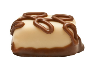 chocolate candy isolated on white background