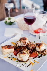 Cuttlefish with bell pepper and balsamic