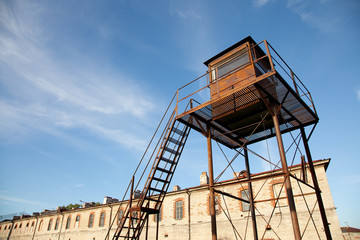 Old prison with watchtower