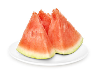three slices of watermelon