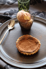 Chocolate Tart And Ice Cream