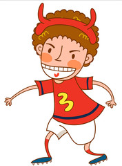 Close-up of boy standing